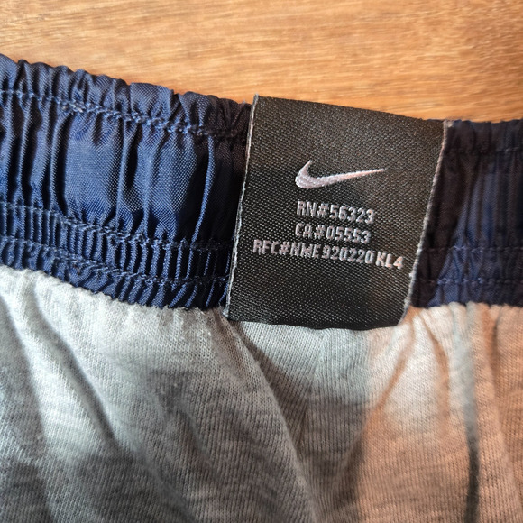Vintage Nike Men’s Large Navy Blue Nylon Swishy Sweatpants Cotton Lined Track - Picture 5 of 15